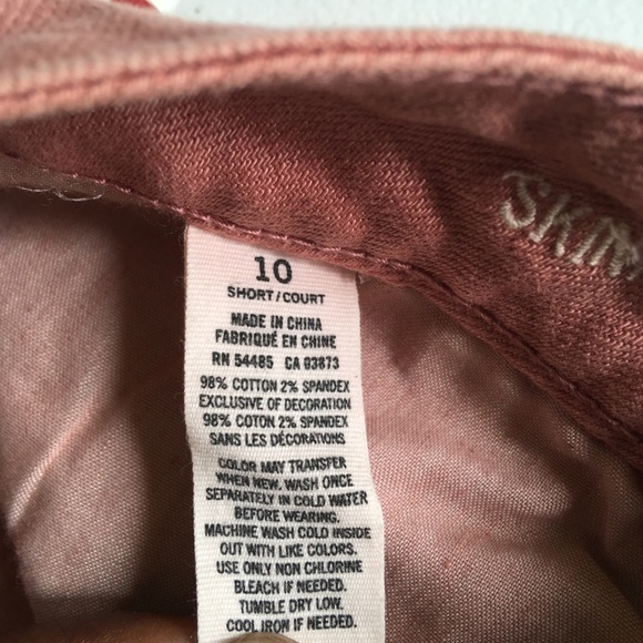 New America Eagle Outfitters Coral Skinny Jeans 10 - Picture 3 of 8